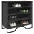 Pantofar, negru, 80x38x78 cm, lemn prelucrat GartenMobel Dekor