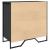 Pantofar, negru, 80x38x78 cm, lemn prelucrat GartenMobel Dekor