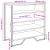 Pantofar, negru, 80x38x78 cm, lemn prelucrat GartenMobel Dekor