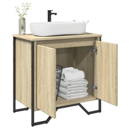 Dulap chiuvetă baie, stejar sonoma, 60x35x60 cm, lemn prelucrat GartenMobel Dekor