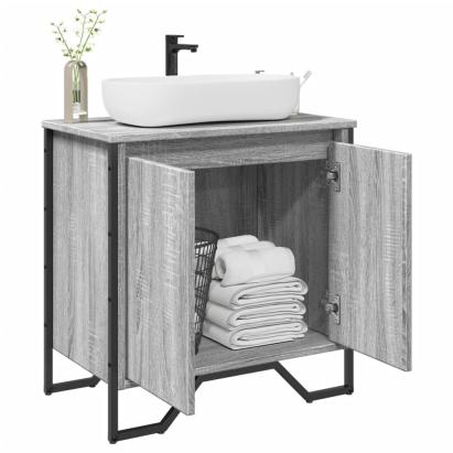 Dulap chiuvetă baie, gri sonoma, 60x35x60 cm, lemn prelucrat GartenMobel Dekor