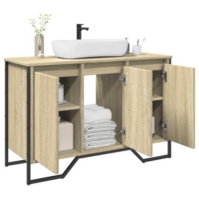 Dulap chiuvetă baie, stejar sonoma, 91x35x60 cm, lemn prelucrat GartenMobel Dekor