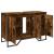 Dulap chiuvetă baie, stejar fumuriu, 91x35x60 cm lemn prelucrat GartenMobel Dekor