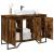 Dulap chiuvetă baie, stejar fumuriu, 91x35x60 cm lemn prelucrat GartenMobel Dekor