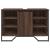 Dulap chiuvetă de baie, stejar maro, 91x35x60 cm lemn prelucrat GartenMobel Dekor