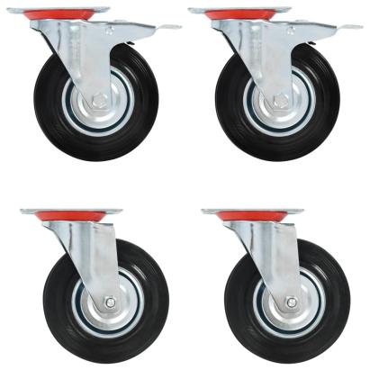 Roți pivotante, 4 buc.,125 mm GartenMobel Dekor