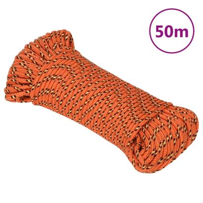 Frânghie de barcă, portocaliu, 5 mm, 50 m, polipropilenă GartenMobel Dekor