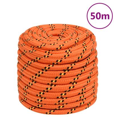 Frânghie de barcă, portocaliu, 16 mm, 50 m, polipropilenă GartenMobel Dekor