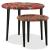 Set măsuțe cafea, 2 buc., detalii chindi împletite, multicolor GartenMobel Dekor