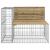 Bancă de grădină cu gabion, 184x71x65,5 cm, lemn pin impregnat GartenMobel Dekor