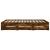 Cadru de pat cu sertare stejar fumuriu 200x200cm lemn prelucrat GartenMobel Dekor