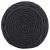 Taburet puf macrame lucrat manual, antracit, 45x30 cm, bumbac GartenMobel Dekor