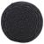 Taburet puf macrame lucrat manual, antracit, 45x30 cm, bumbac GartenMobel Dekor