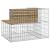 Bancă de grădină design gabion 92x71x65,5 cm lemn pin impregnat GartenMobel Dekor