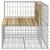 Bancă de grădină design gabion 92x71x65,5 cm lemn pin impregnat GartenMobel Dekor