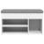 Bancă de pantofi, alb, 82x32x45,5 cm, lemn prelucrat GartenMobel Dekor