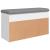 Bancă de pantofi, alb, 82x32x45,5 cm, lemn prelucrat GartenMobel Dekor