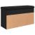 Bancă de pantofi, negru, 82x32x45,5 cm, lemn prelucrat GartenMobel Dekor
