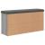 Bancă de pantofi, gri sonoma, 102x32x50 cm, lemn prelucrat GartenMobel Dekor