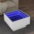 Măsuță de cafea cu LED, alb, 50x50x30 cm, lemn prelucrat GartenMobel Dekor