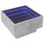 Măsuță de cafea cu LED, gri beton, 50x50x30 cm, lemn prelucrat GartenMobel Dekor