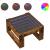 Măsuță de cafea cu LED infinity, stejar fumuriu, 50x53x30 cm GartenMobel Dekor
