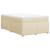Pat continental cu saltea, crem, 120x190 cm, textil GartenMobel Dekor