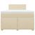 Pat box spring cu saltea, crem, 120x200 cm, textil GartenMobel Dekor
