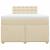 Pat box spring cu saltea, crem, 120x200 cm, textil GartenMobel Dekor