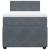 Pat box spring cu saltea, gri închis, 90x190 cm, catifea GartenMobel Dekor