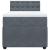 Pat box spring cu saltea, gri închis, 90x190 cm, catifea GartenMobel Dekor
