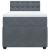 Pat box spring cu saltea, gri închis, 90x200 cm, catifea GartenMobel Dekor