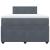 Pat box spring cu saltea, gri închis, 120x190 cm, catifea GartenMobel Dekor