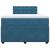Pat box spring cu saltea, albastru, 120x200 cm, catifea GartenMobel Dekor