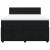 Pat box spring cu saltea, negru, 140x190 cm, catifea GartenMobel Dekor
