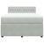 Pat box spring cu saltea, gri deschis, 140x190 cm, catifea GartenMobel Dekor