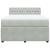 Pat box spring cu saltea, gri deschis, 140x200 cm, catifea GartenMobel Dekor