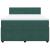 Pat box spring cu saltea, verde închis, 160x200 cm, catifea GartenMobel Dekor