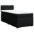 Pat box spring cu saltea, negru, 100x200 cm, textil GartenMobel Dekor