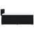 Pat box spring cu saltea, negru, 100x200 cm, textil GartenMobel Dekor