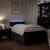 Pat box spring cu saltea, negru, 120x190 cm, catifea GartenMobel Dekor