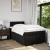 Pat box spring cu saltea, negru, 120x190 cm, catifea GartenMobel Dekor