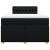 Pat box spring cu saltea, negru, 120x190 cm, catifea GartenMobel Dekor