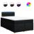 Pat box spring cu saltea, negru, 120x190 cm, catifea GartenMobel Dekor