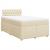 Pat continental cu saltea, crem, 120x190 cm, textil GartenMobel Dekor
