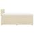 Pat continental cu saltea, crem, 120x190 cm, textil GartenMobel Dekor