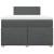 Pat box spring cu saltea, gri închis, 120x200 cm, textil GartenMobel Dekor