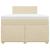 Pat box spring cu saltea, crem, 120x200 cm, textil GartenMobel Dekor