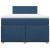 Pat box spring cu saltea, albastru, 120x200 cm, textil GartenMobel Dekor