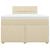 Pat box spring cu saltea, crem, 120x200 cm, textil GartenMobel Dekor